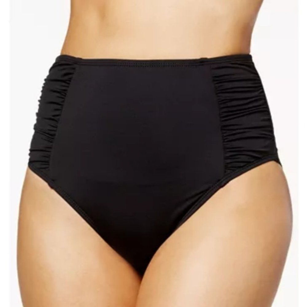 Bar III Black High Waist Bikini Bottom Size Small